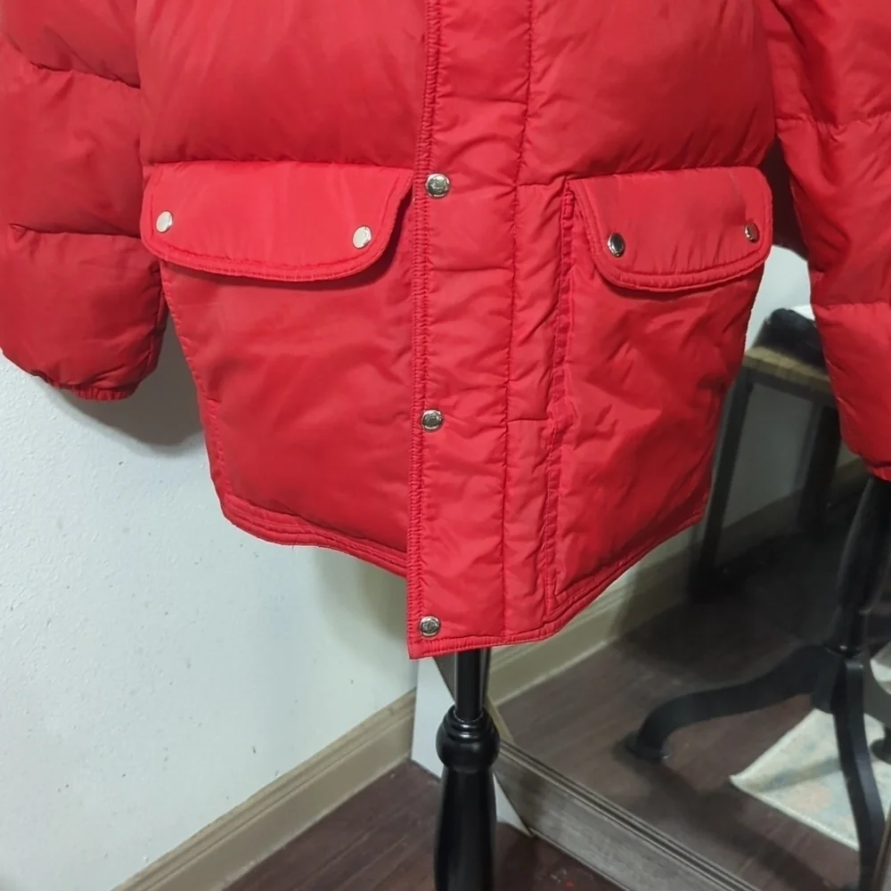 Vintage Swan Brand Down Full Zip Hooded Puffer Jacket